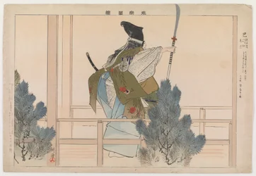 Tomoe, 1901 (grabado en madera a color)